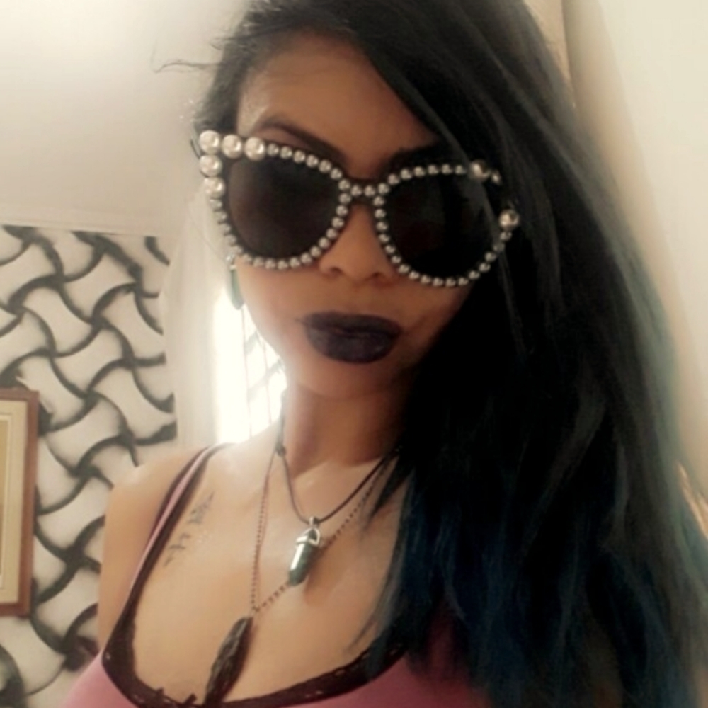 Pearl Cat Eye Sunglasses